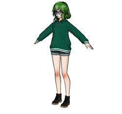 卡通手办美女SU模型