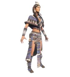 土著人印第安人人物SU模型