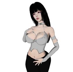 美女人物SU模型
