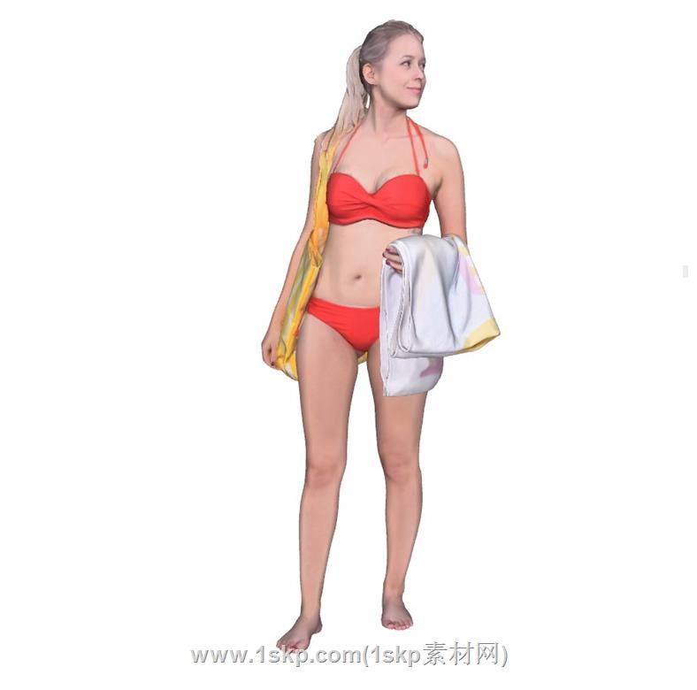 国外妞美女比基尼SU模型