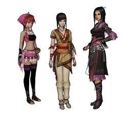 游戏美女人物SU模型