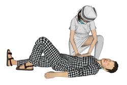 医生护士抢救SU模型