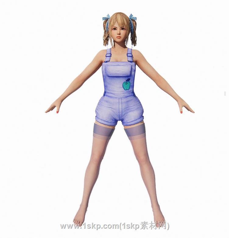 美女人物SU模型