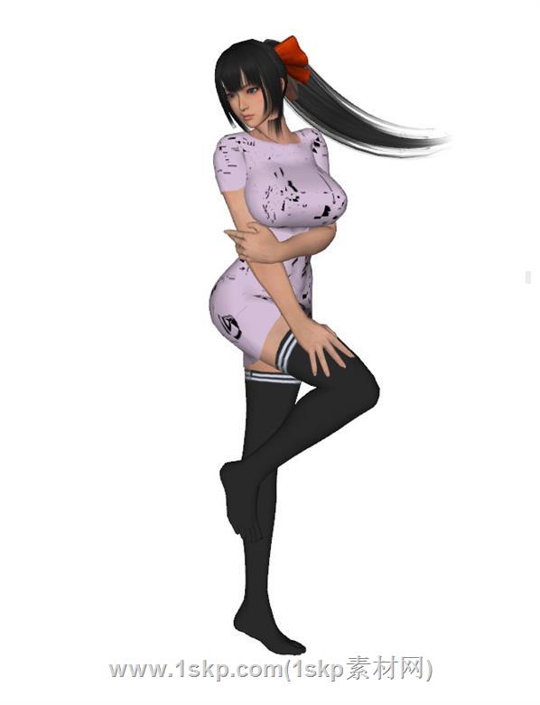 美女人物SU模型