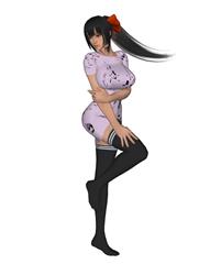 美女人物SU模型