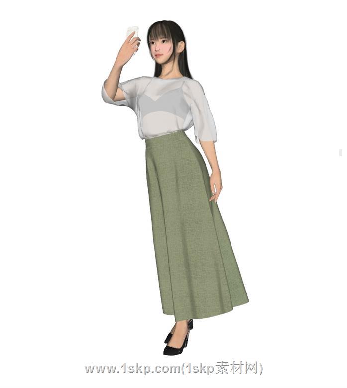 女人美女SU模型