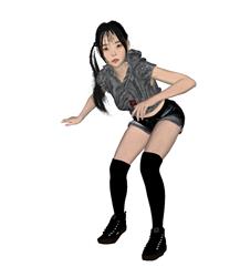 美女人物SU模型