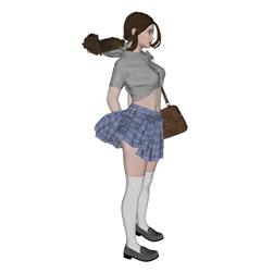 美女女人SU模型
