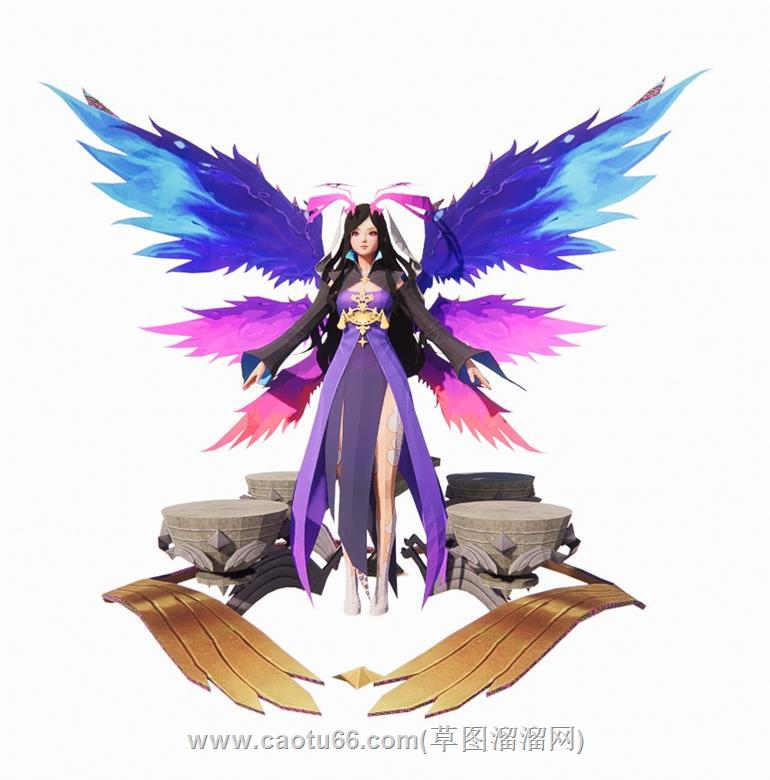动漫女孩天使SU模型