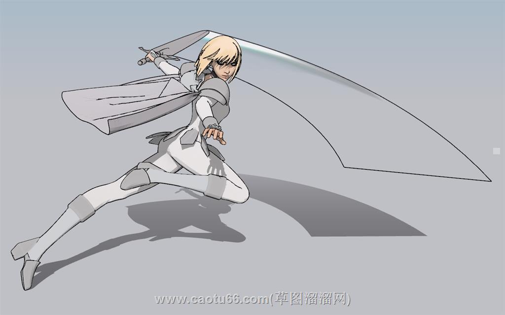 动漫盔甲骑士SU模型