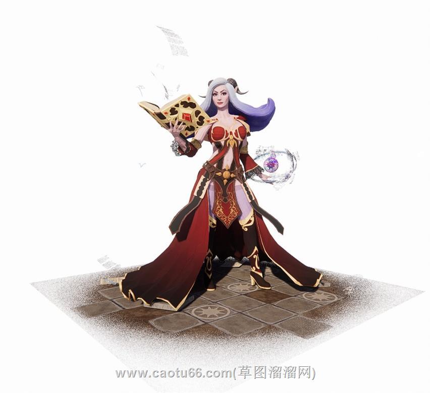 女人魔法巫师SU模型