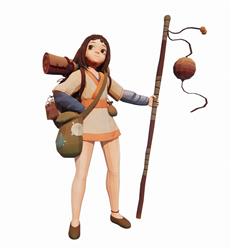 女孩人物手办SU模型