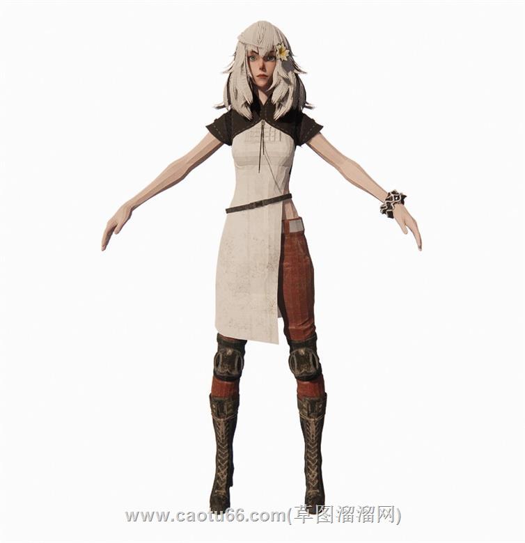 动漫人物美女SU模型