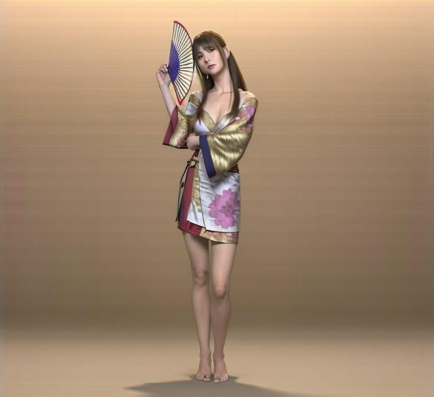 日式美女人物SU模型