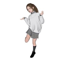 卡哇伊美女少女SU模型