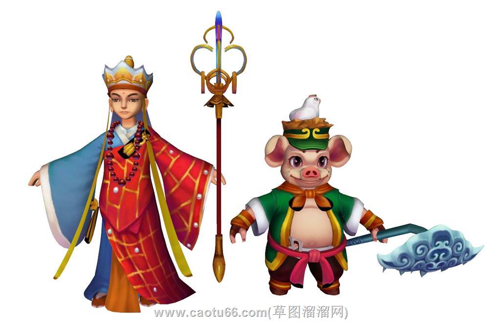 游戏人物猪八戒SU模型