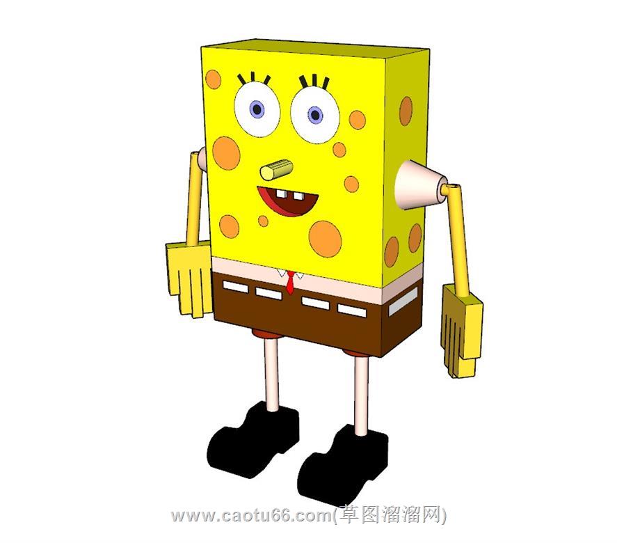 海绵宝宝卡通SU模型