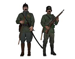 外国士兵人物SU模型