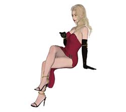 美女人物SU模型