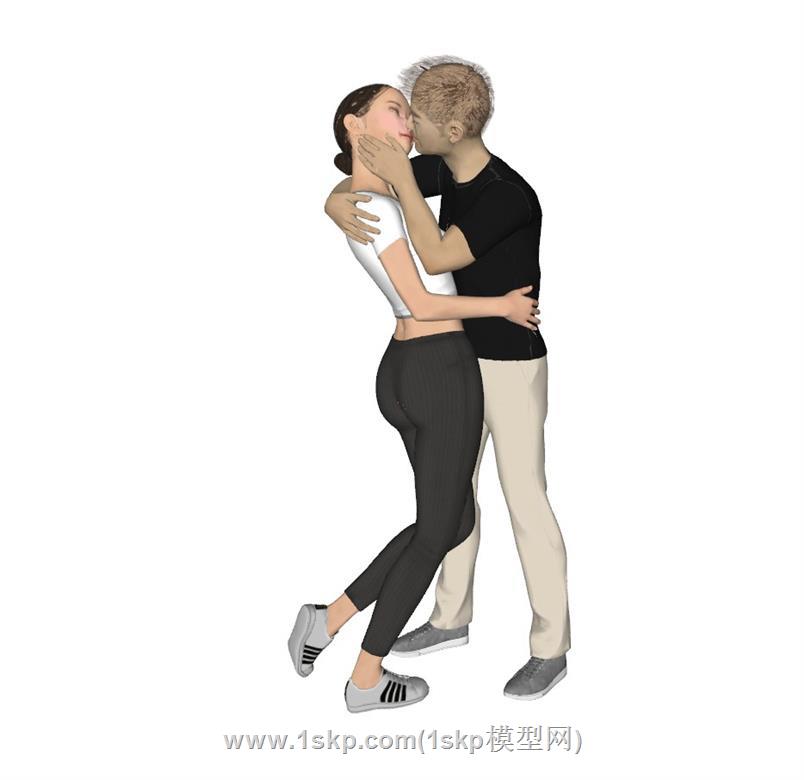 恋爱男女人物SU模型