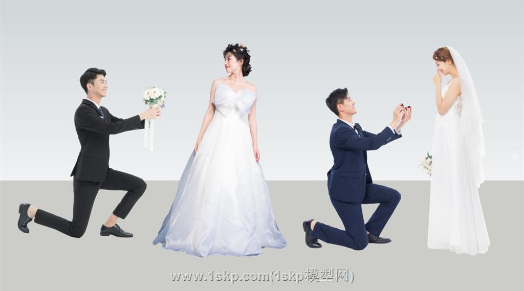 2D婚礼婚庆SU模型