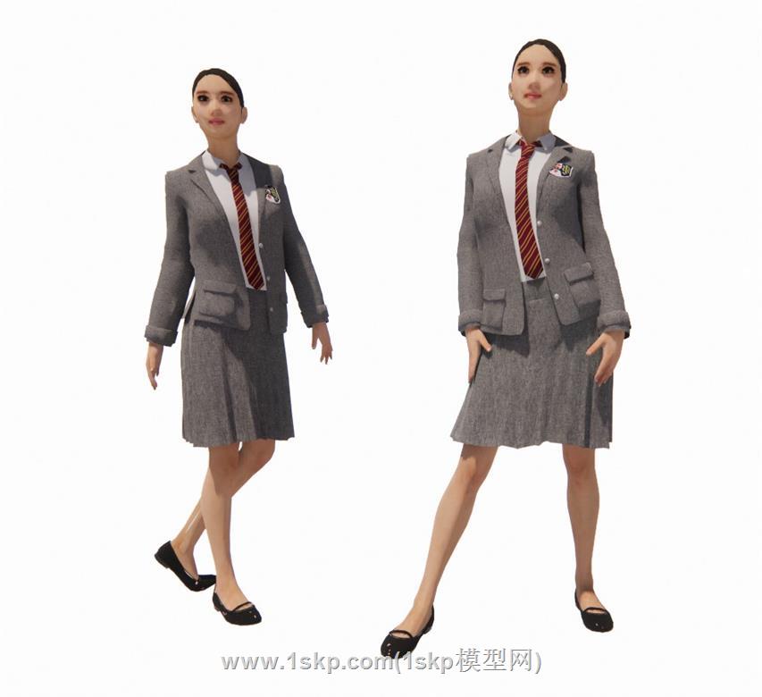 女生女孩美女SU模型