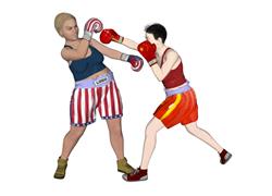 拳击格斗人物SU模型