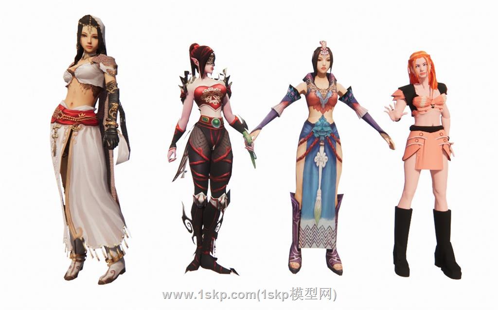女人动漫SU模型