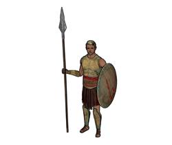 士兵人物SU模型