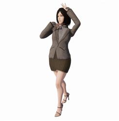 妙曼女子女性SU模型