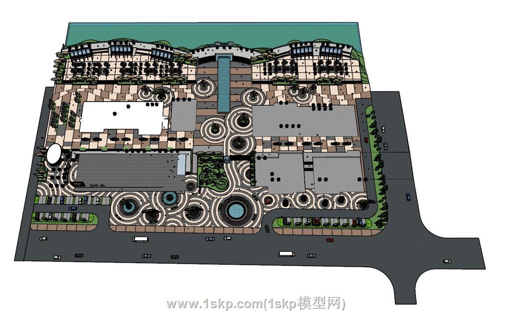 公园SU模型