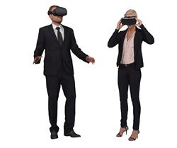 VR体验人物SU模型