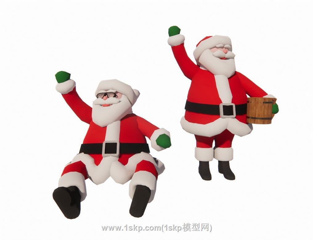 圣诞老人人物圣诞SU模型