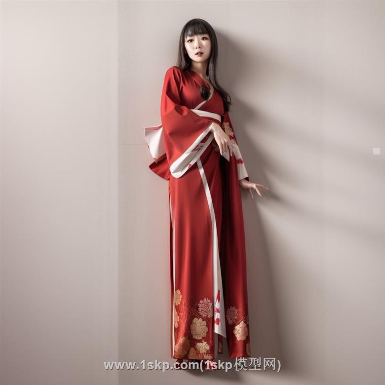 女人美女人物SU模型