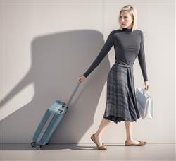 旅行箱女人SU模型