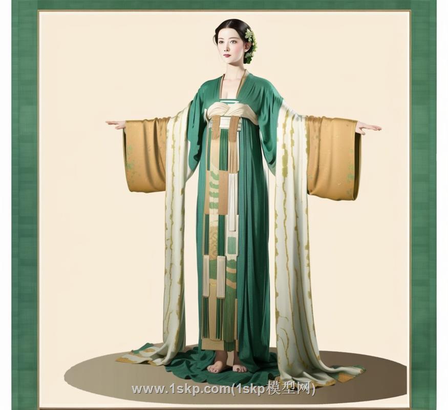 汉服古风美女人物SU模型