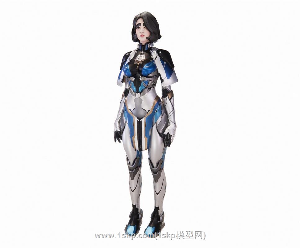动漫盔甲女人SU模型