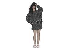 可爱女生人物美女SU模型