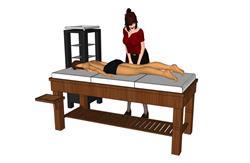 技师美容床SPA按摩床SU模型