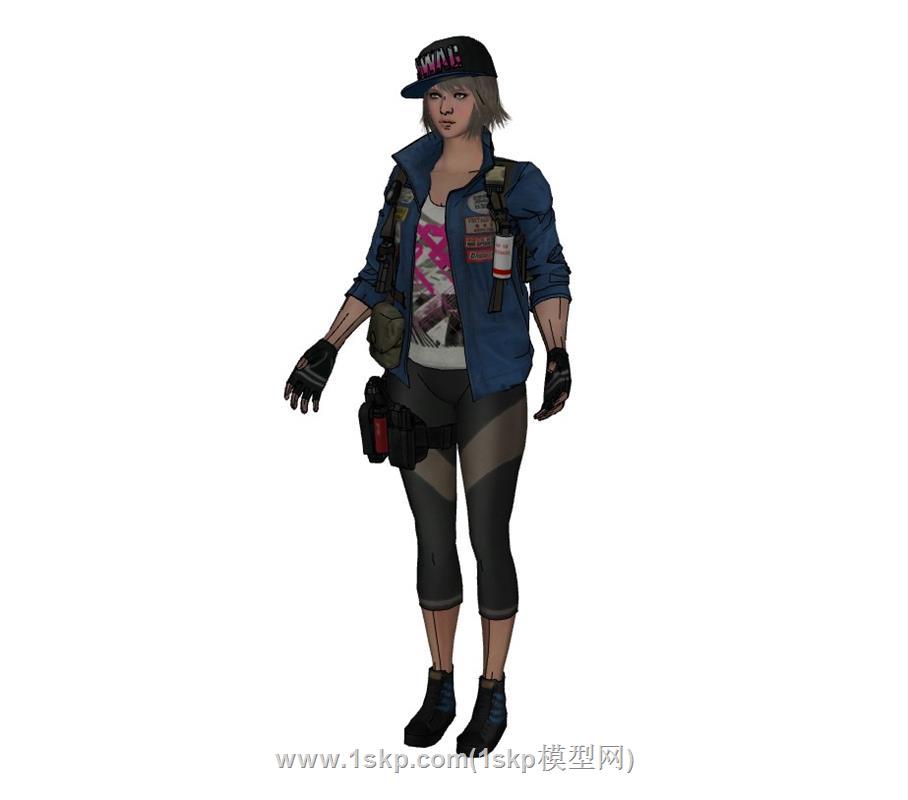 TF女孩人物SU模型