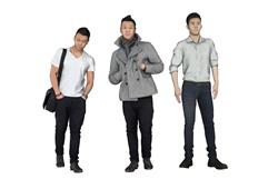 中国人帅哥男人SU模型
