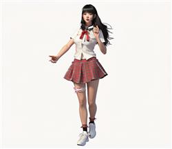 女孩女生站姿人物