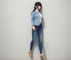 牛仔裤女孩人物