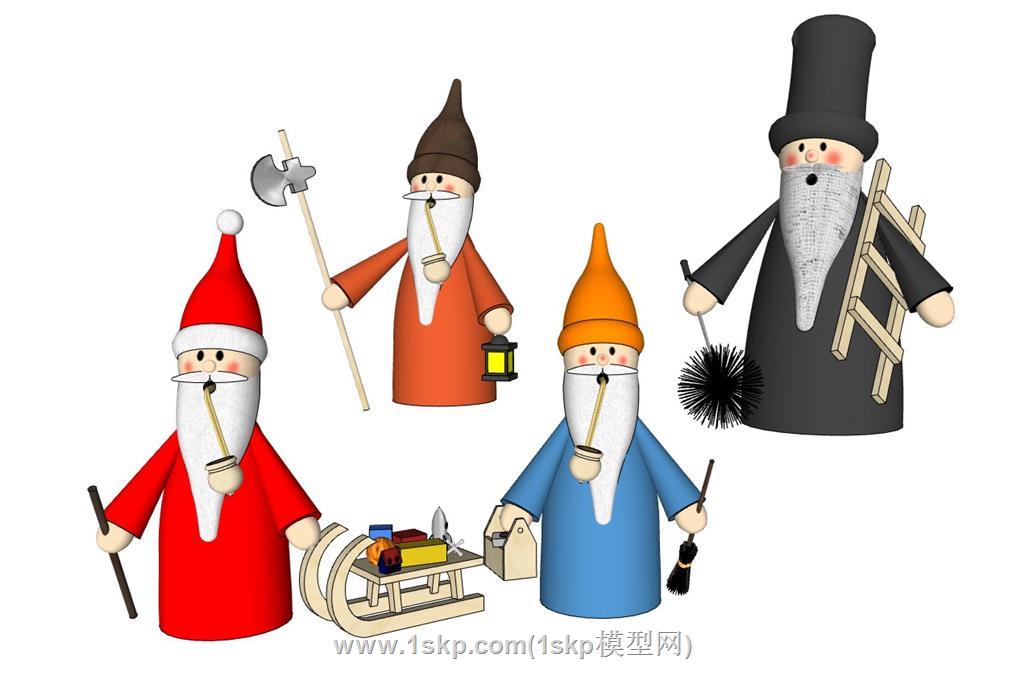 圣诞老人手办摆件