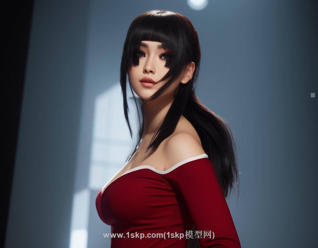 美女站姿人物
