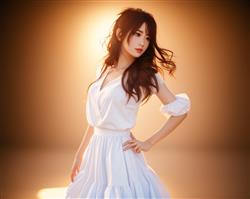 站姿叉腰美女
