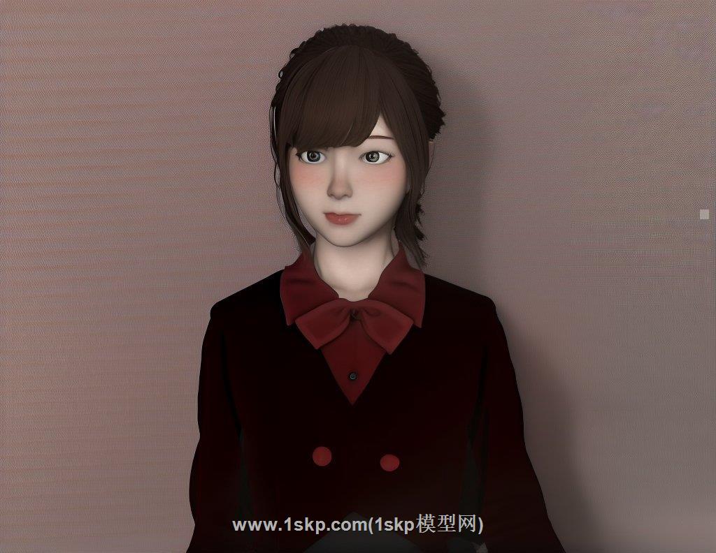 站姿女生人物