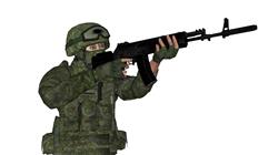 士兵人物 免费sketchup模型下载