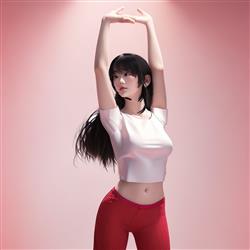 瑜伽美女人物