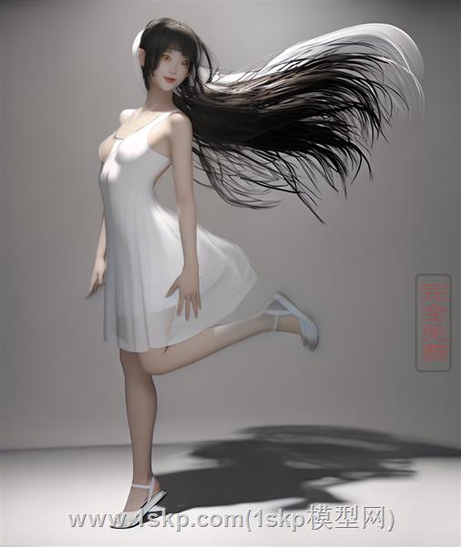 秀发美女人物